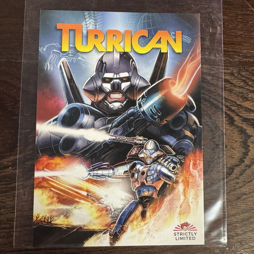 Turrican Promo Postcard Strictly Limited Games Factor 5 SLG Video Game Art Card